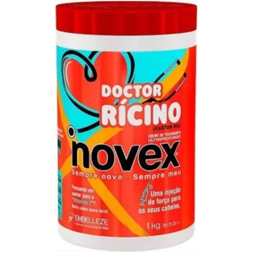 Creme de Tratamento Novex Dr. Rícino 1Kg 200g Grátis