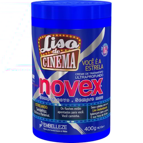 Creme de Tratamento Novex Liso de Cinema 1kg Grátis 200g