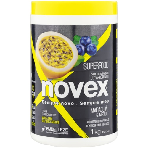 Creme de Tratamento Novex Maracujá e Mirtilo 1kg