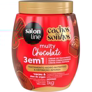 Creme de Tratamento Salon Line Multy Chocolate 3 em 1 1kg