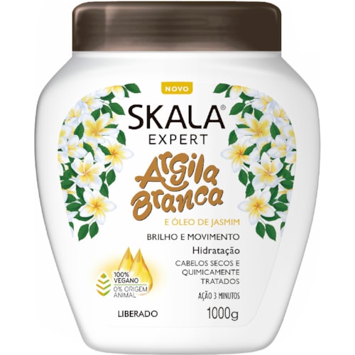 Creme de Tratamento Skala Argila Branca e Óleo de Jasmim 1kg