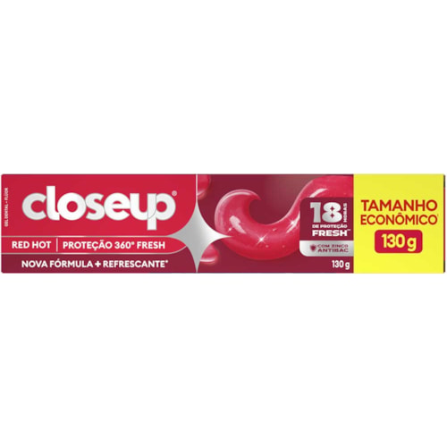 Creme Dental Close Up Fresh Action Red Hot 130g