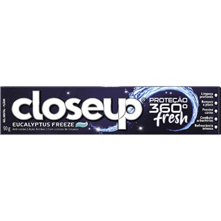 Creme Dental Closeup Proteção 360º Fresh Eucalyptus Freeze 90g