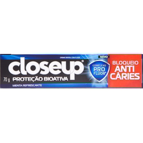 Creme Dental Closeup Proteção Bioativa Bloqueio Anticárie 70g