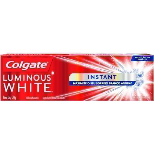 Creme Dental Colgate Luminous White Instant 70g