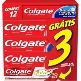 Creme Dental Colgate Máxima Proteção Anticárie 50g Promocional