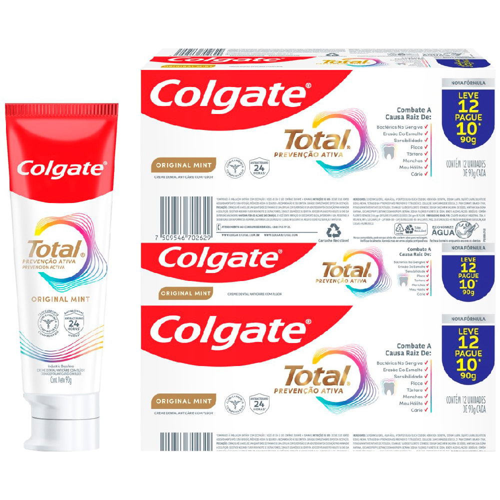 Creme Dental Colgate Original Mint 90g Leve 12 Pague 10 - Destro
