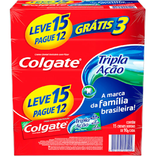 Creme Dental Colgate Tripla Ação Menta 90g