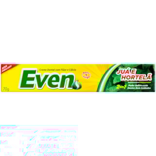 Creme Dental Even Juá e Hortelã Com Flúor e Cálcio 70g