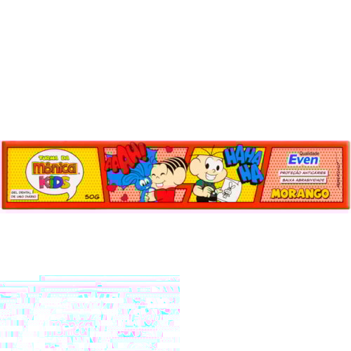 Creme Dental Even Turma da Mônica Baby Morango 50g