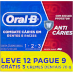 Creme Dental Oral-B 1-2-3 70g 12Un Leve 12 Pague 9