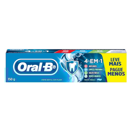 Creme Dental Oral-B 4 em 1 - 150g