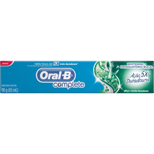 Creme Dental Oral-B Complete Ação Duradoura 90g