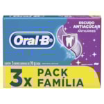 Creme Dental Oral-B Escudo Anti Açúcar 3x70g
