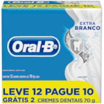 Creme Dental Oral-B Extra Branco 70g Leve 12 Pague 10