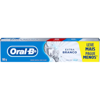 Creme Dental Oral B Extra Branco Leve + Pague - 180g