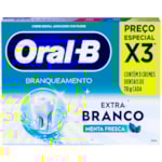 Creme Dental Oral B Extra Branqueamento 3x70g Promo