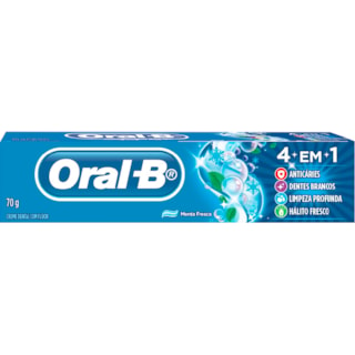 Creme Dental Oral-B Menta Fresca 4 em 1 70g