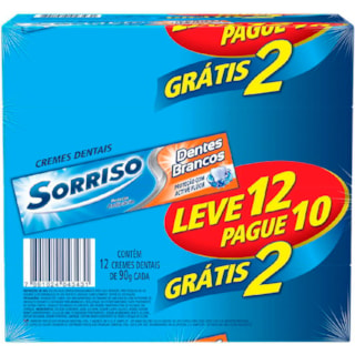 Creme Dental Sorriso Dentes Brancos 90g