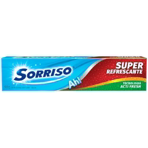 Creme Dental Sorriso Super Refrescante Active Fresh 90g