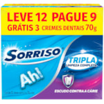 Creme Dental Sorriso Tripla Limpeza Completa 70g
