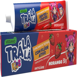 Creme Dental Trá Lá Lá Kids Morango 50g