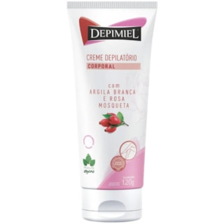 Creme Depilatório Depimiel Argila Branca e Rosa Mosqueta 120g