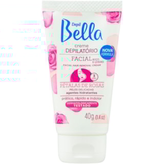 Creme Depilatório Facial Depilbella Pétalas de Rosas 40g