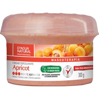 Creme Esfoliante D'Água Natural Apricot Forte Abrasão 300g