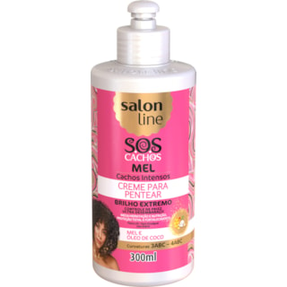 Creme para Pentear Salon Line S.O.S Cachos Mel Cachos Intensos 300ml