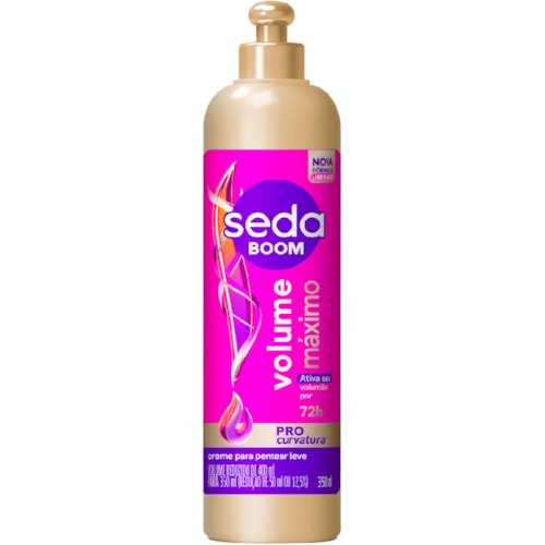 Creme para Pentear Seda Boom Volume Máximo 350ml