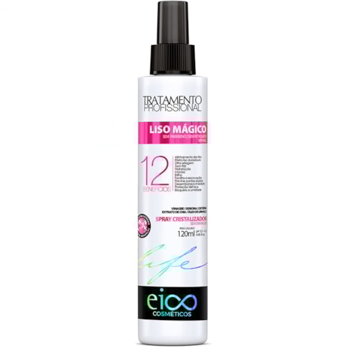 Cristalizador Capilar Eico Life Liso Mágico Spray 120ml