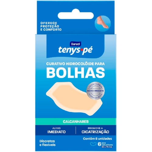 Curativo Tenys P Hidrocol ide Para Bolhas Calcanhares 6Un Destro curativo-tenys-p-hidrocol-ide-para-bolhas-calcanhares-6un-destro