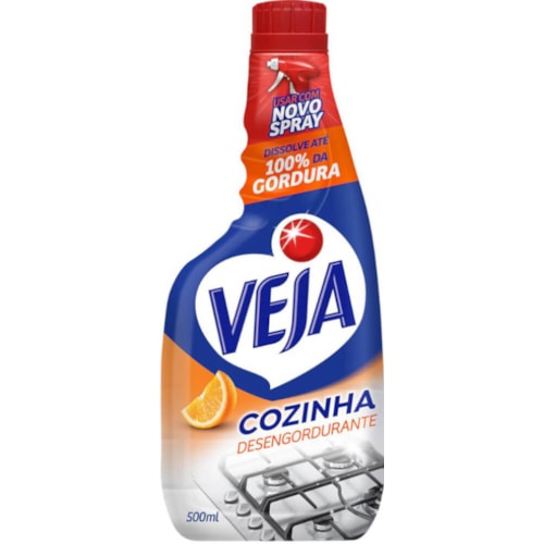 Desengordurante Veja Laranja Refil Cozinha 500ml