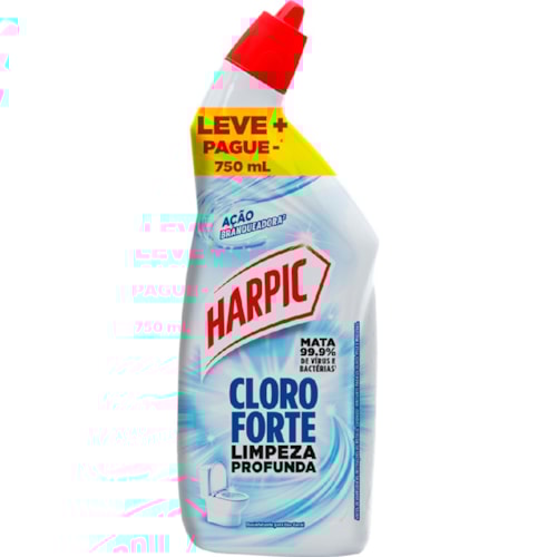 Desinfetante Harpic Cloro Forte Squeeze 750ml Promo