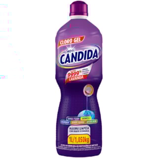 Desinfetante Super Candida Cloro Gel Lavanda 1L