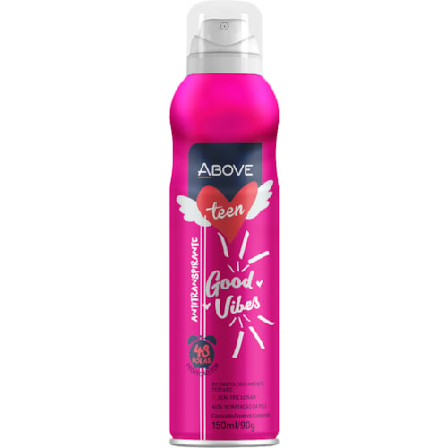 Desodorante Above Aerossol Teen Good Vibes 90g