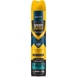 Desodorante Above Man Maxx Sport Energy Aerossol 250ml