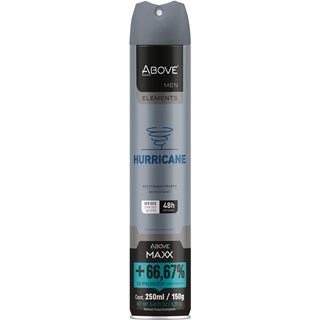 Desodorante Above Maxx Elements Hurricane Aerossol 150g
