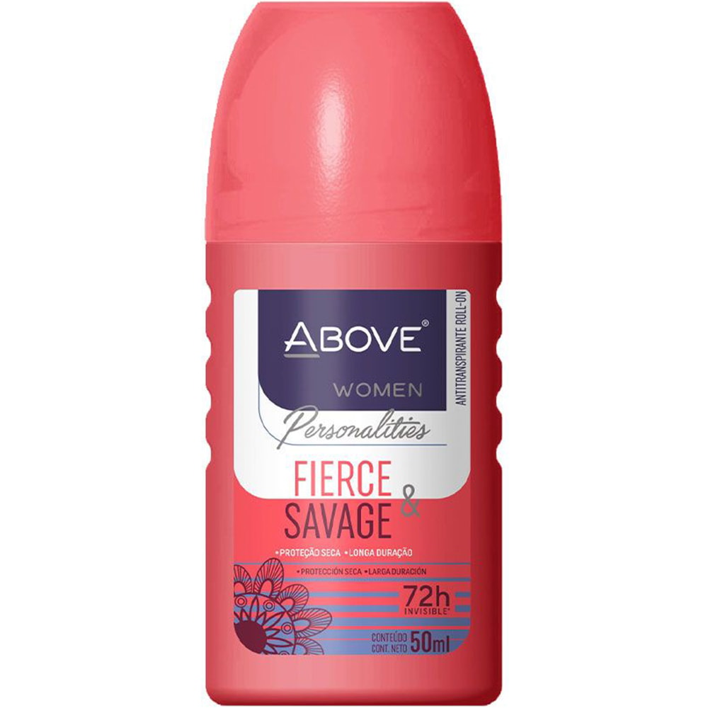 Desodorante Above Roll-on Feminino Fierce & Savage 50ml - Destro