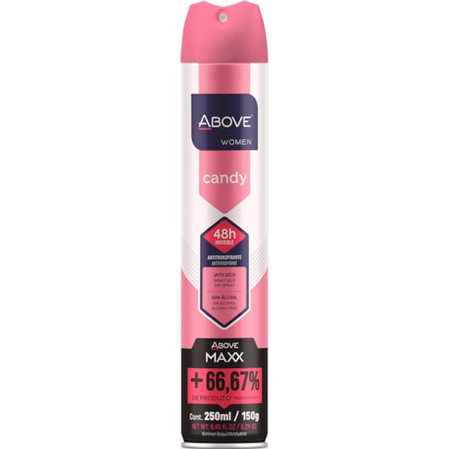 Desodorante Above Woman Maxx Candy Aerossol 250ml Destro 