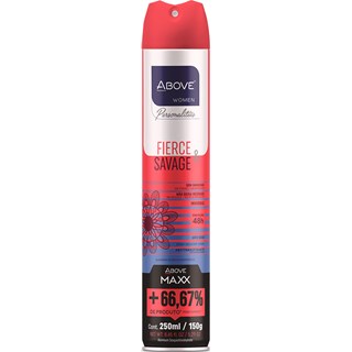 Desodorante Above Woman Maxx Fierce & Savage Aerossol 250ml