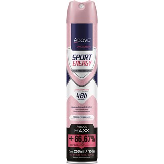 Desodorante Above Woman Maxx Sport Energy Aerossol 250ml
