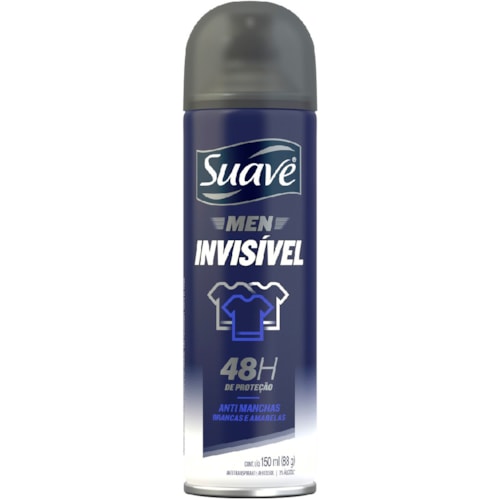 Desodorante Aerossol Suave Men Invisible 88g