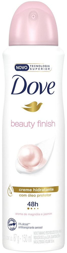 Desodorante Dove Feminino Aerossol Beauty Finish 89g - Destro
