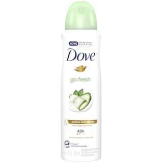 Desodorante Dove Feminino Go Fresh Pepino e Chá Verde Aerossol 150ml
