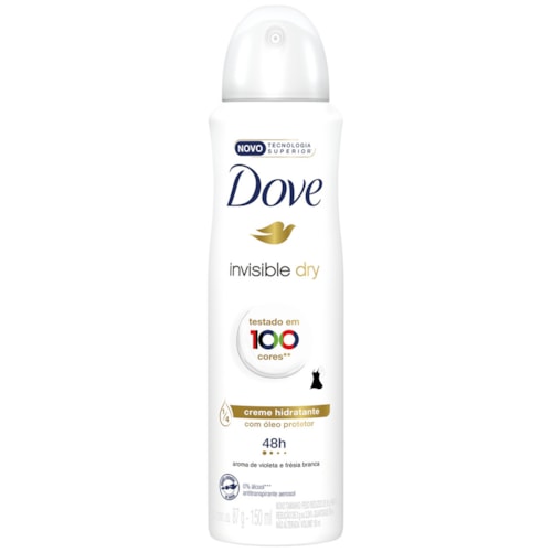 Desodorante Dove Feminino Invisible Dry Aerossol 89g