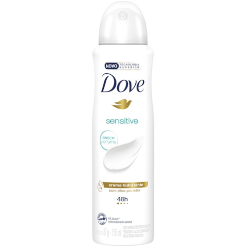 Desodorante Dove Feminino Sensitive Aerossol 89g