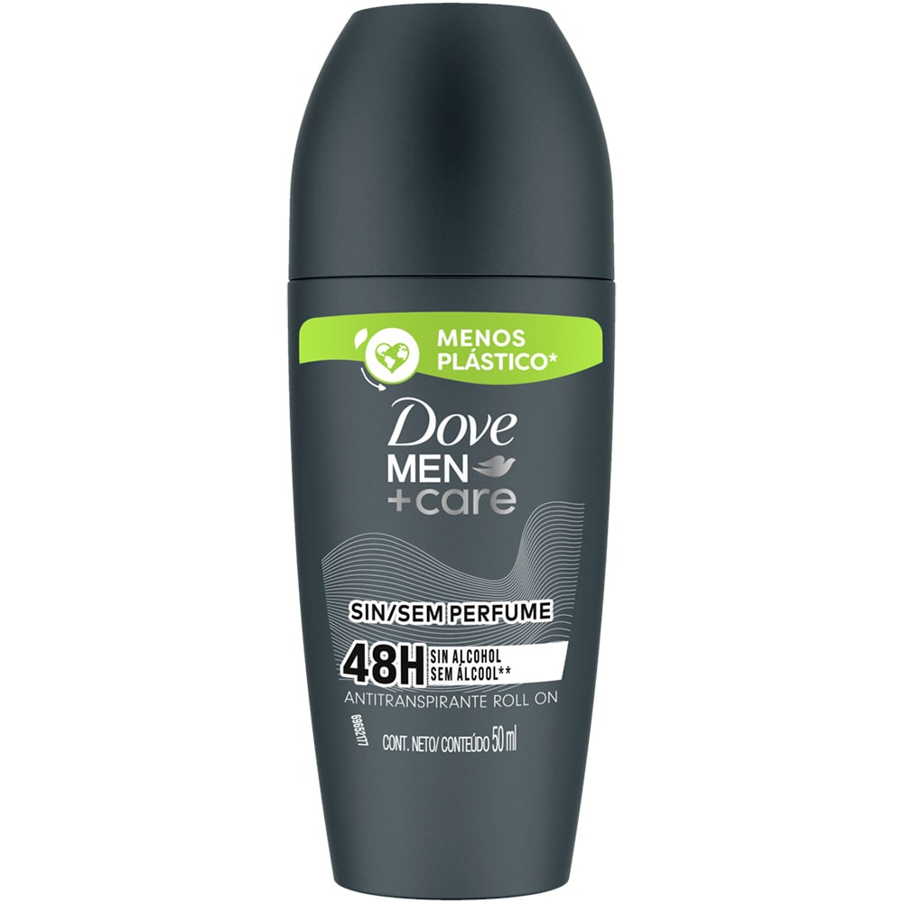 Desodorante Dove Masculino Sem Perfume Roll On 50ml - Destro