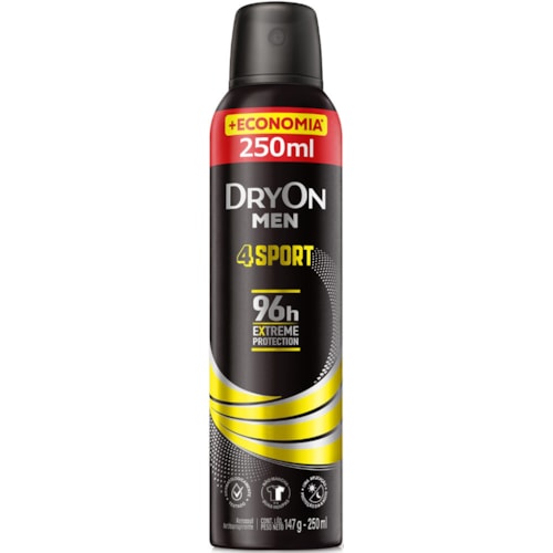Desodorante Dryon Men 4 Sport Aerossol 250ml